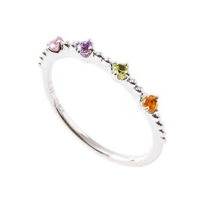 【受注予約】Sparkling Mix Fruits Ring(K10-White Gold)