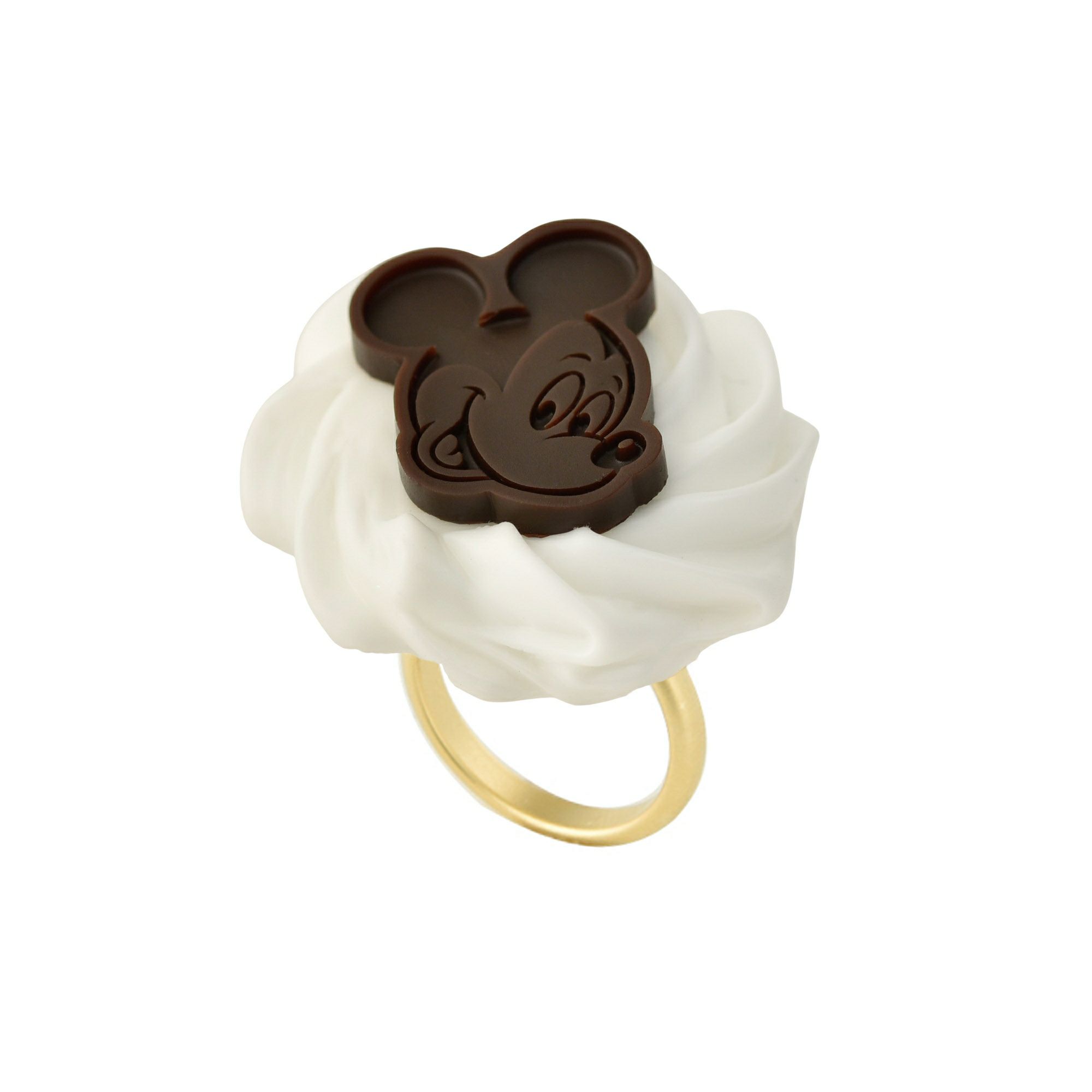 ミッキーマウス/ホイップクリーム&チョコレート リング【ディズニー 