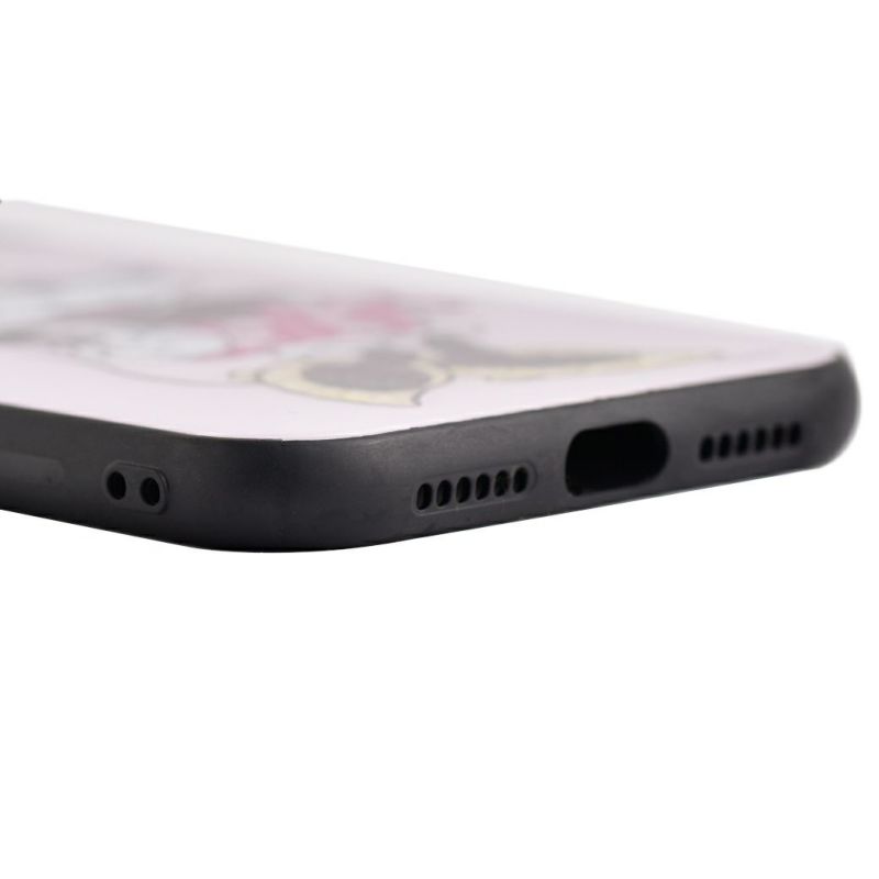 ミニーマウス/スウィーツ ハードガラススマホケース