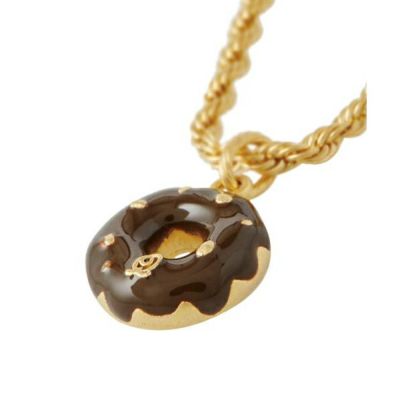 チョコレートナッツ　ドーナッツ ネックレス