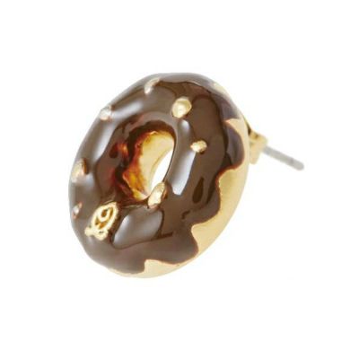 ピアス/チョコレートナッツ　ドーナッツ
