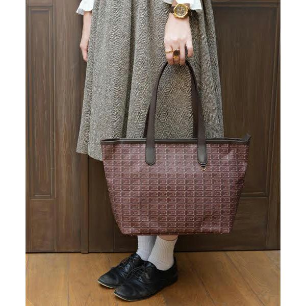 ビターチョコレート ジップトートバッグ | Q-pot. ONLINE SHOP