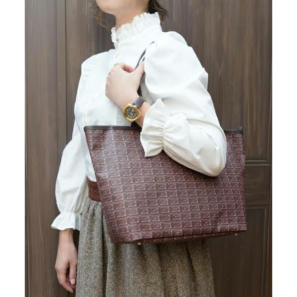 ビターチョコレート ジップトートバッグ | Q-pot. ONLINE SHOP