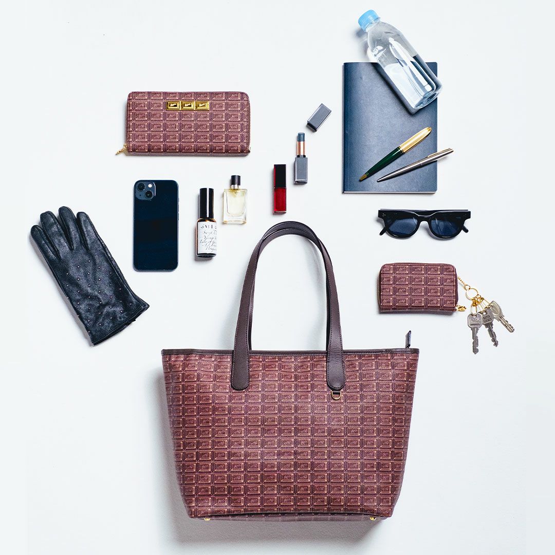 ビターチョコレート ジップトートバッグ オンラインショップ限定