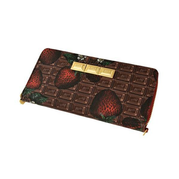 チョコレート×ストロベリー ラウンドファスナーウォレット（財布）