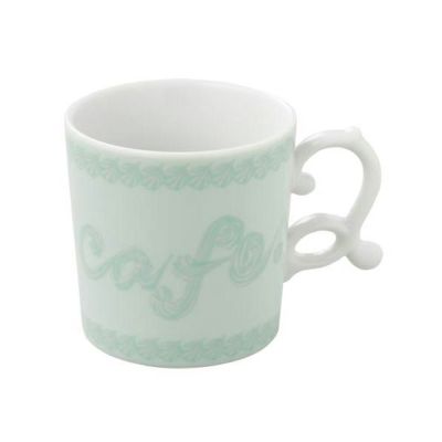Q Pot Cafe クリームロゴ Q マグカップ ミントクリーム Q Pot Online Shop Q Pot Cafe クリームロゴ Q マグカップ ミントクリーム Q Pot Online Shop