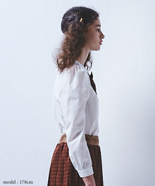 メルトカラー ブラウス (チョコレートリボン) | Q-pot. ONLINE SHOP 