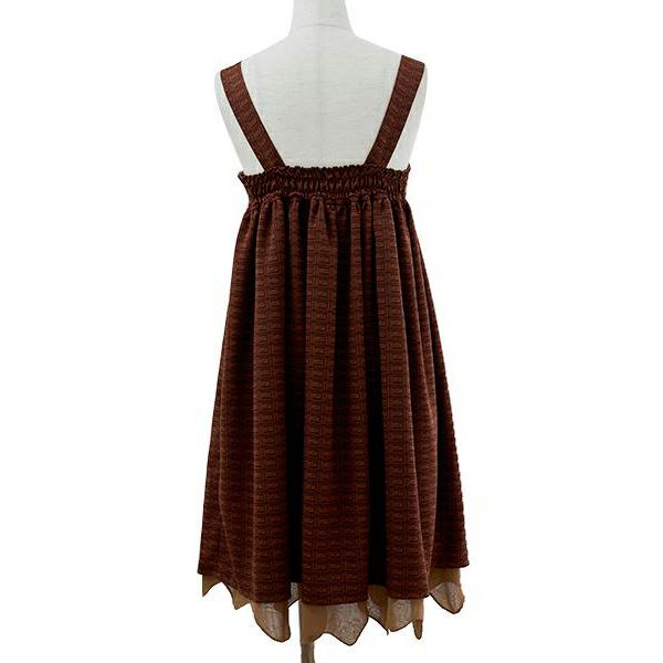 チョコレート スリーブレスドレス | Q-pot. ONLINE SHOP 