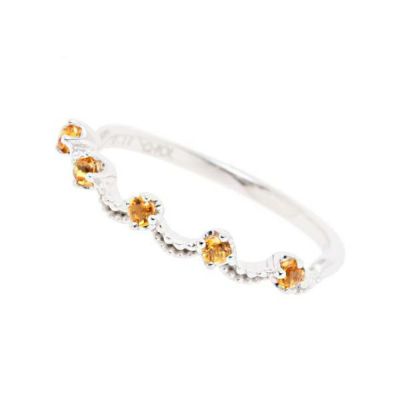 【受注予約】Fruit Cake-Tiny Orange Ring (K10-White Gold)