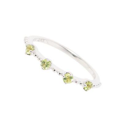 【受注予約】Sparkling Kiwi Ring(K10-White Gold)
