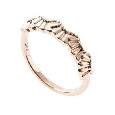 【受注予約】Frilled Cream Ring(K10-Pink Gold)