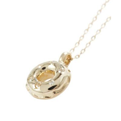 【残り1点】【K10/Yellow Gold】シュガー ナッツ　ドーナッツ ネックレス