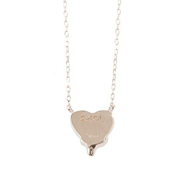 K10/Pink Gold】メルティーハート ネックレス | Q-pot. ONLINE SHOP