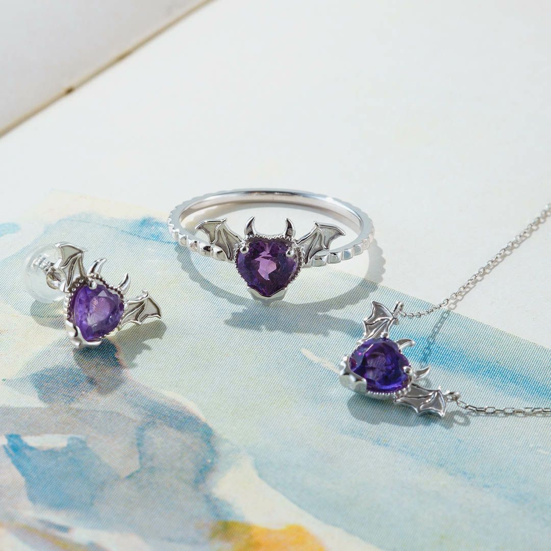 K10 メルティー デビルハート ピアス | Q-pot. ONLINE SHOP