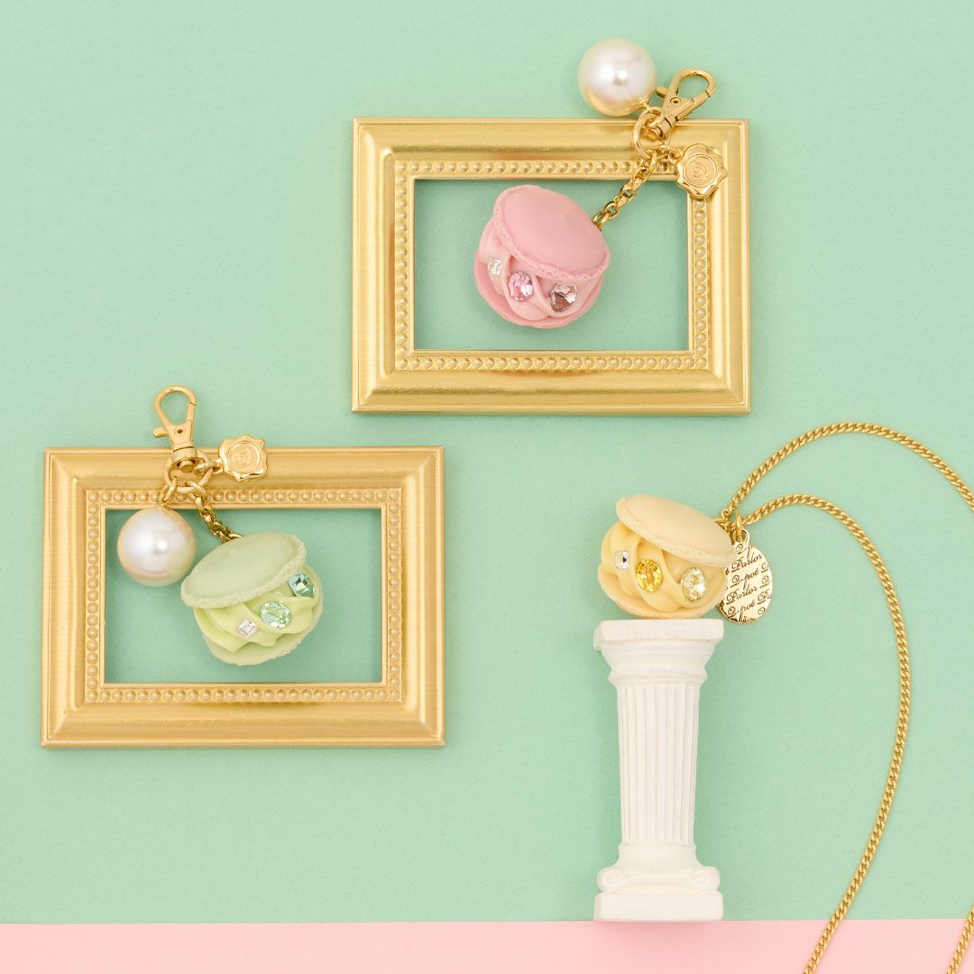 メロン マカロン ネックレス