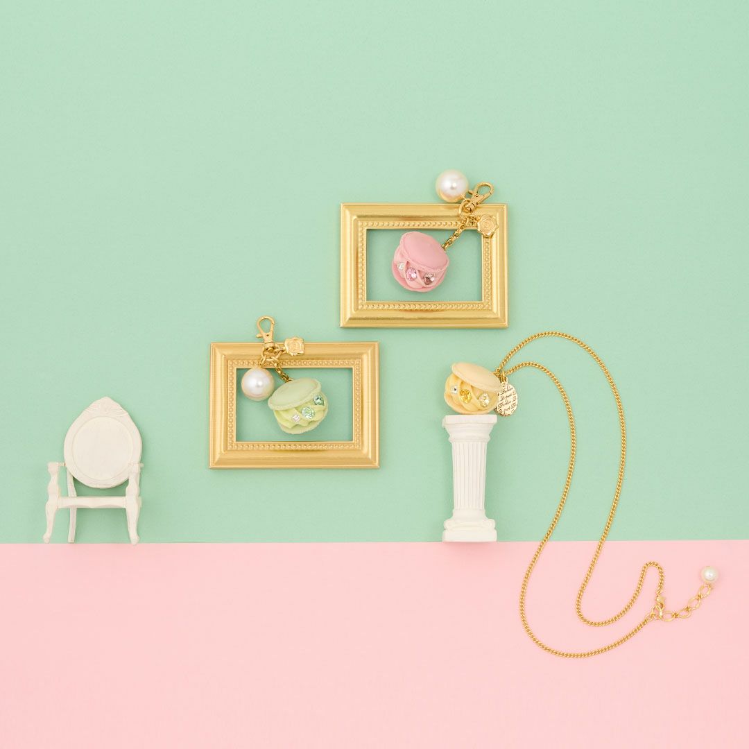 メロン マカロン ネックレス