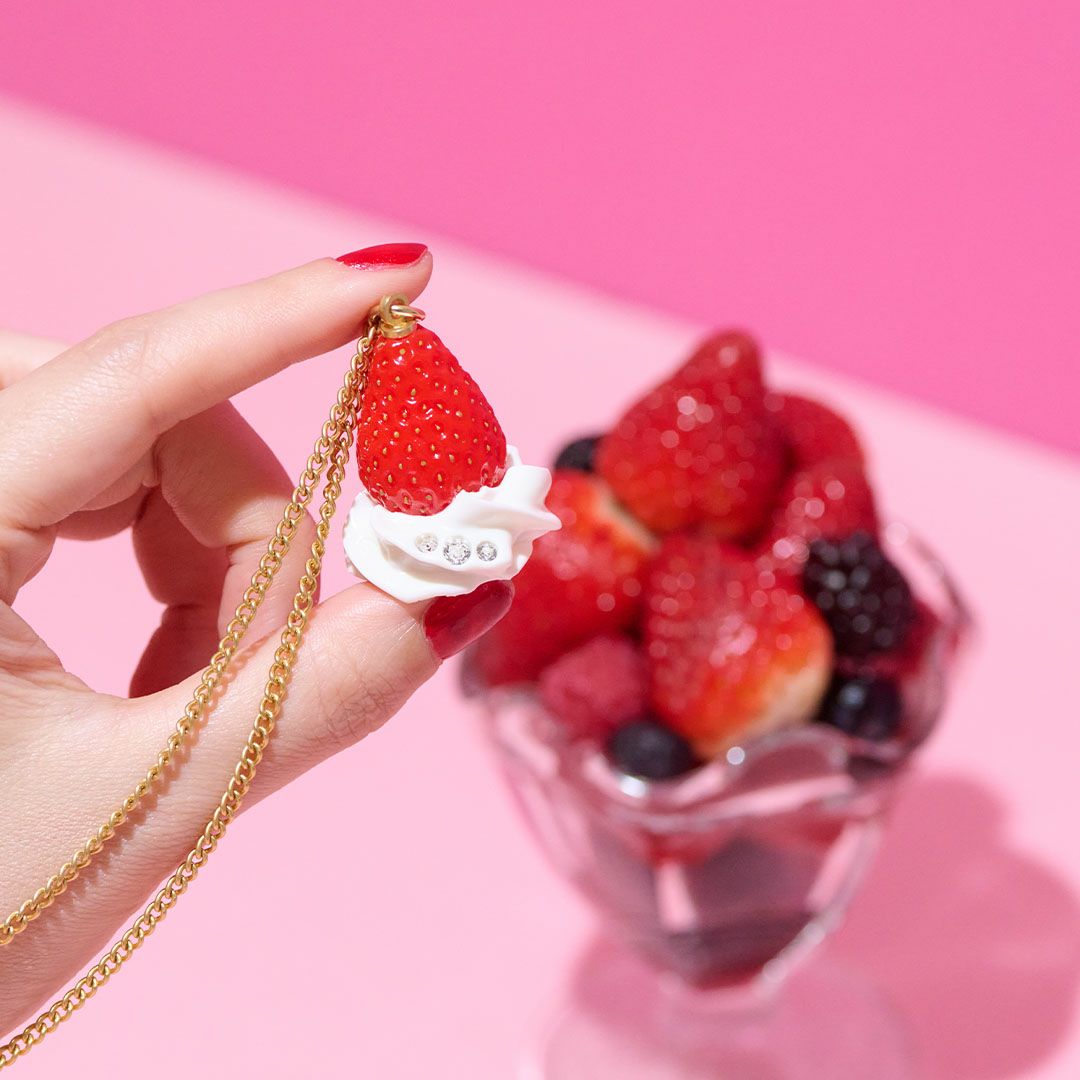 フレッシュストロベリー ネックレス ホワイト オンラインショップ限定