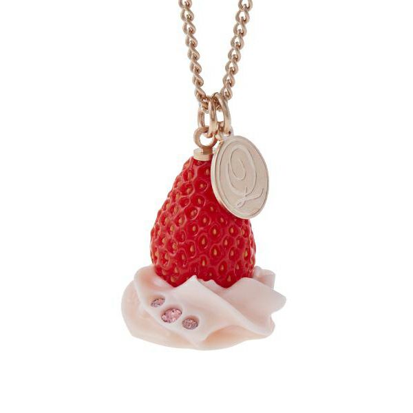 店舗限定商品】フレッシュストロベリー ネックレス（ピンク） | Q-pot 