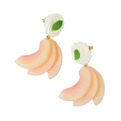 ピーチ ホイップ ピアス（ペア）