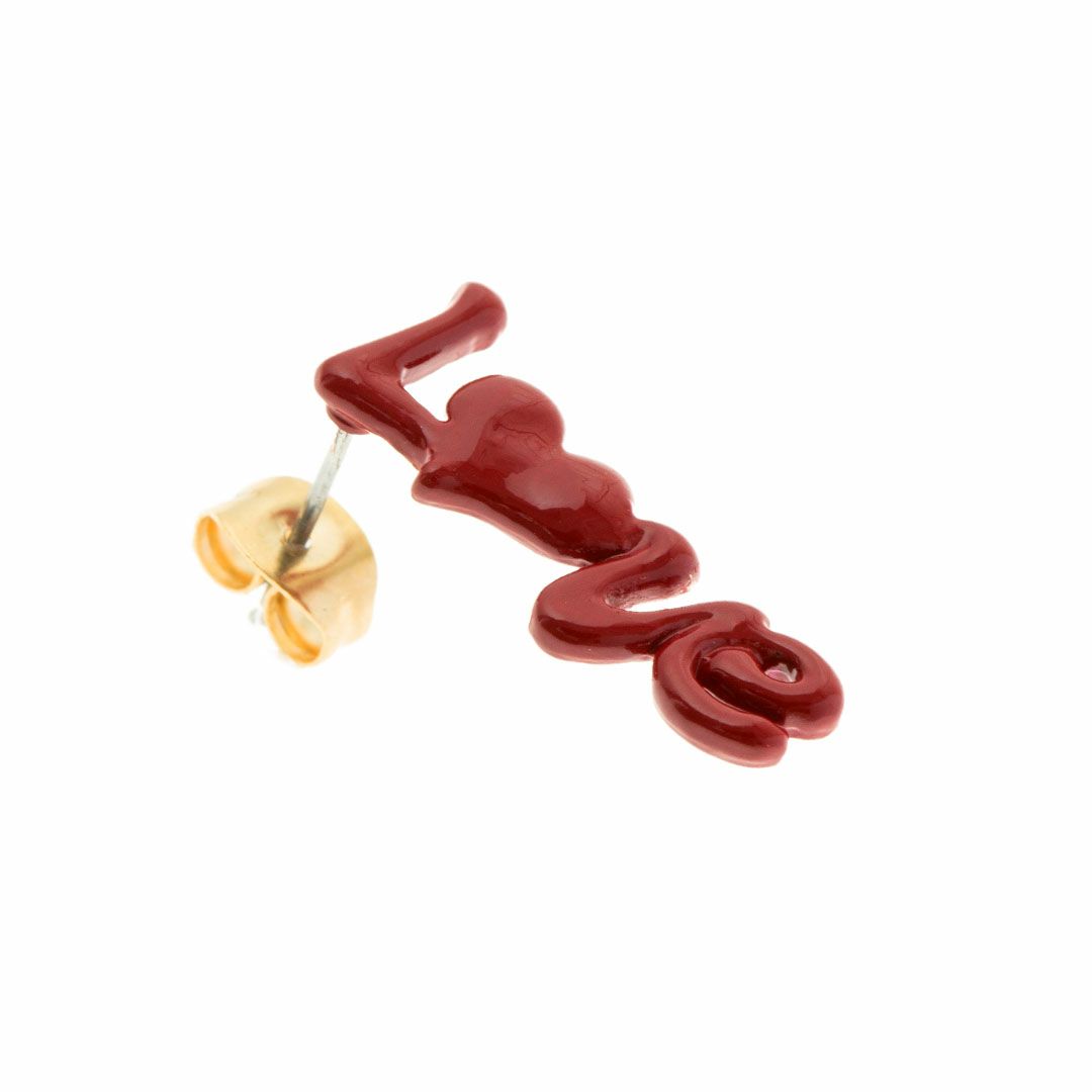 ケチャップ LOVE グッドラッグ ピアス【ハンバーガーシリーズ】