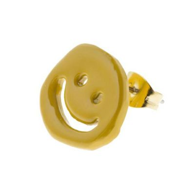 マスタード Smile グットラック ピアス Q Pot Online Shop