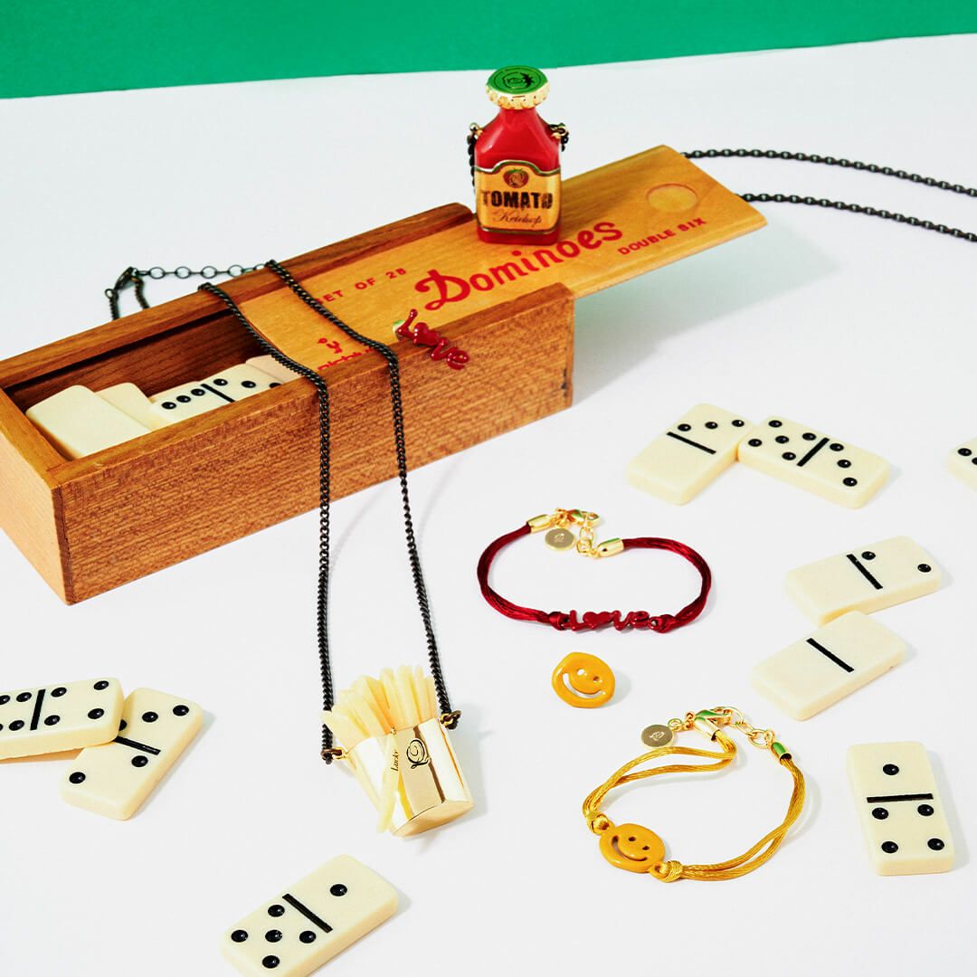 マスタード SMILE グットラック ピアス【ハンバーガーシリーズ】