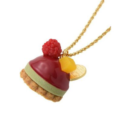 【残り1点】フランボワーズ プチケーキネックレス