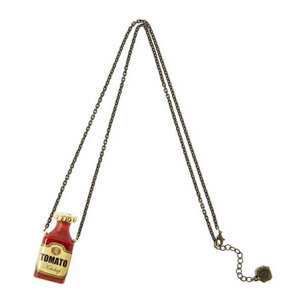 ケチャップボトル ネックレス【ハンバーガーシリーズ】