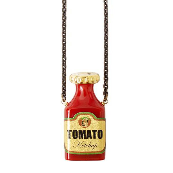 ケチャップボトル ネックレス【ハンバーガーシリーズ】