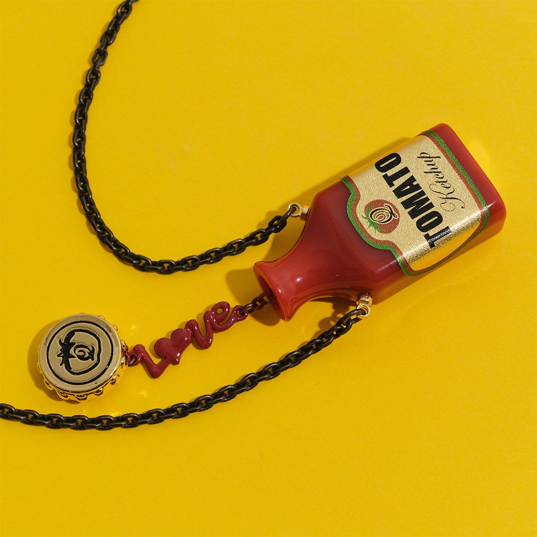 ケチャップボトル ネックレス【ハンバーガーシリーズ】
