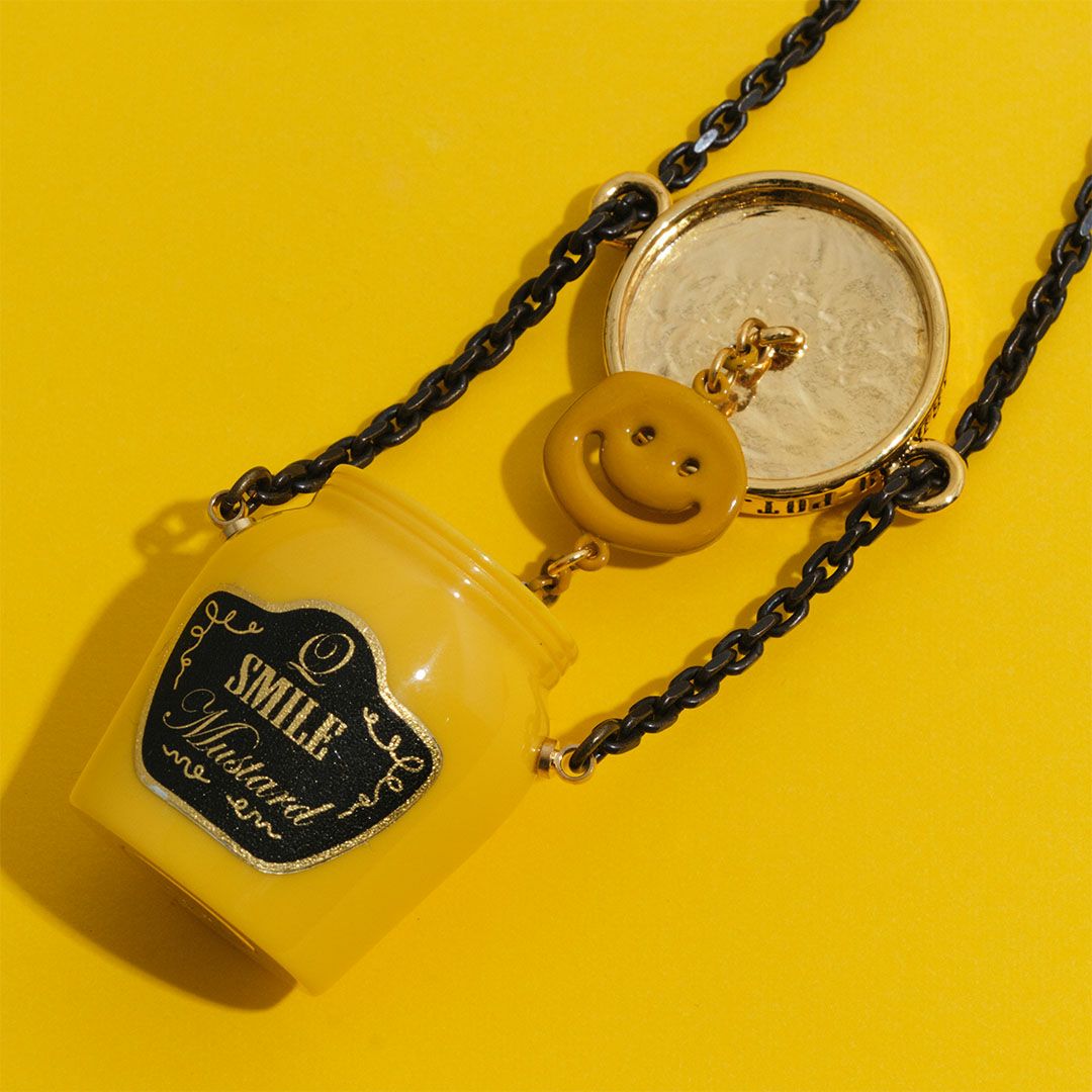 マスタードボトル ネックレス【ハンバーガーシリーズ】