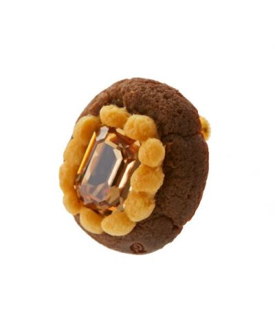 ジュエルクッキー  イヤリング アプリコット