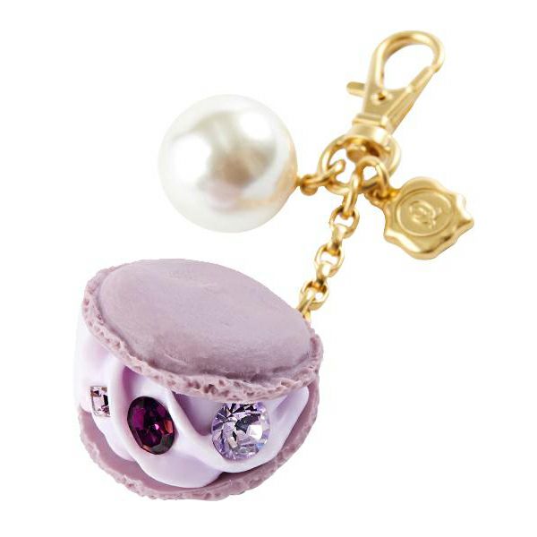 ブルーベリー マカロン ネックレス