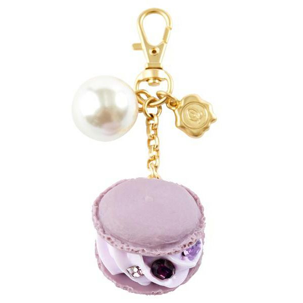 ブルーベリー マカロン ネックレス