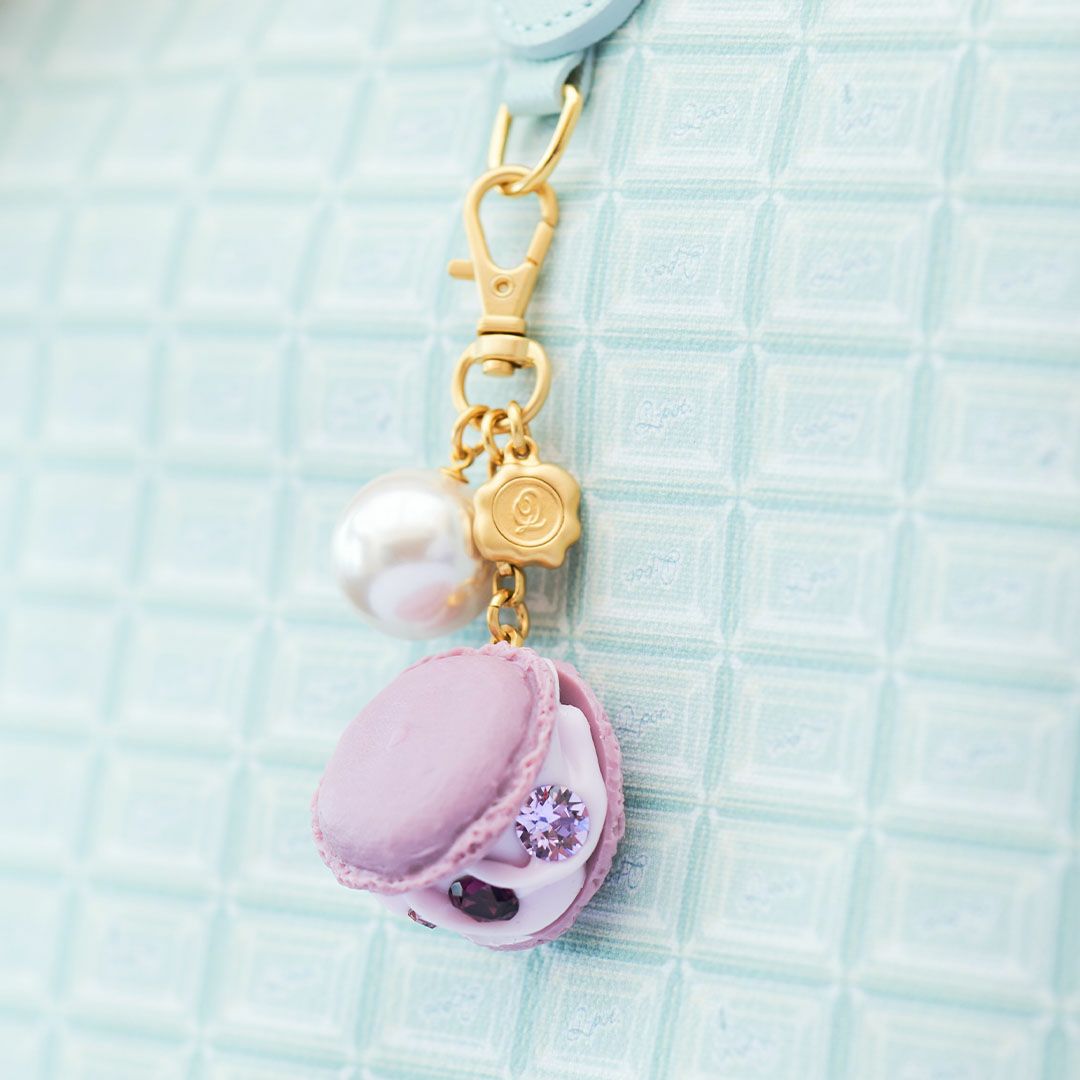 ブルーベリー マカロン ネックレス