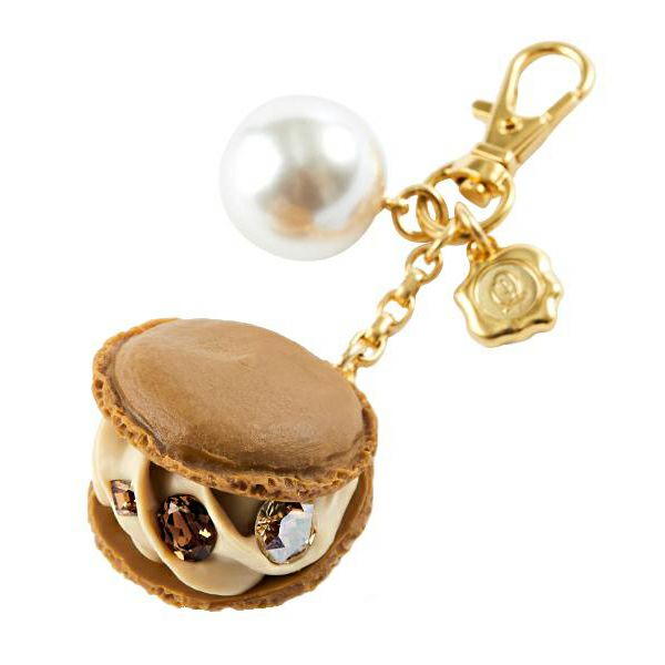 マカロン モカ バッグチャーム