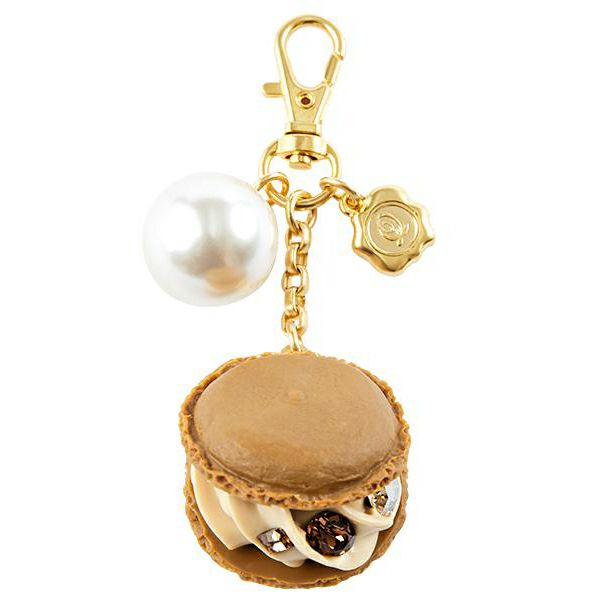 マカロン モカ バッグチャーム