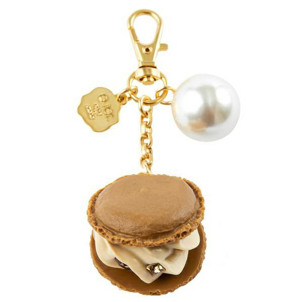 マカロン モカ バッグチャーム