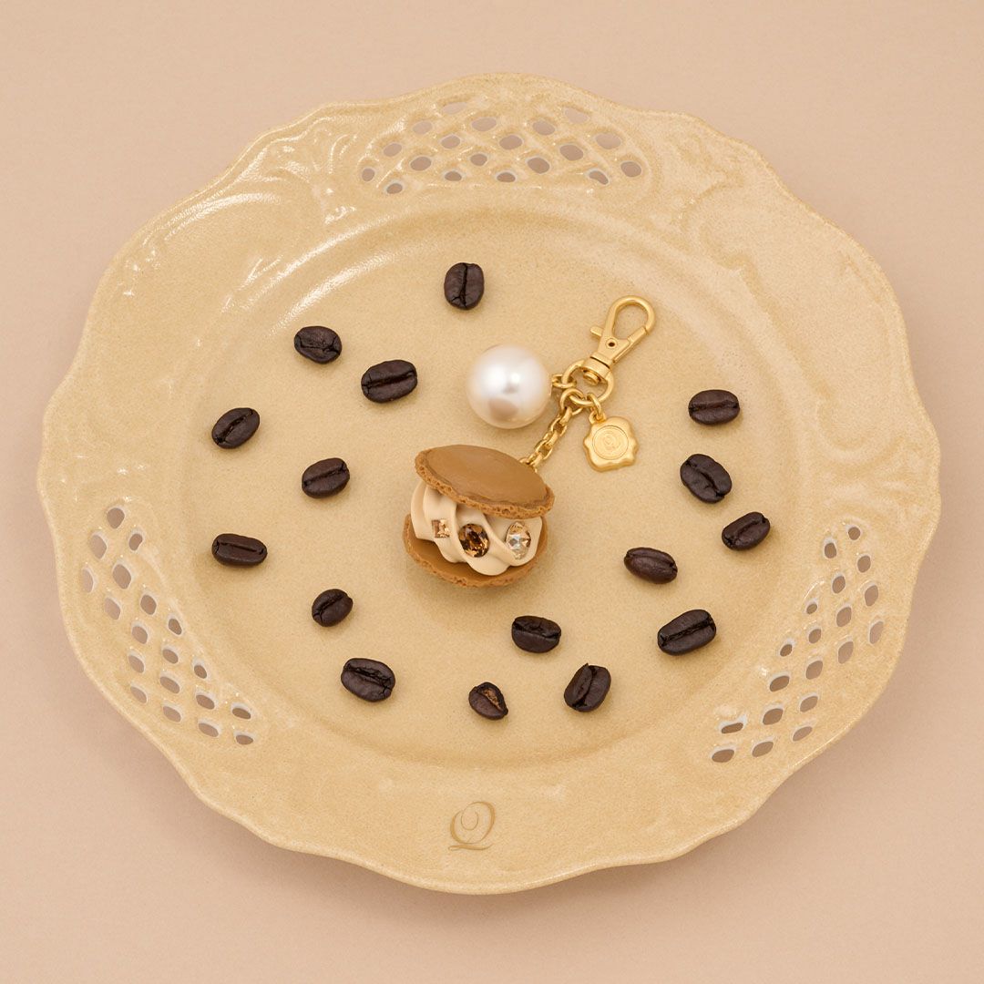 マカロン モカ バッグチャーム