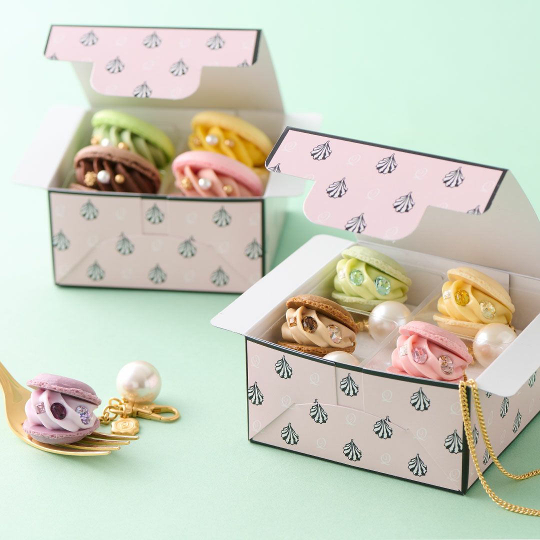 マカロン モカ バッグチャーム