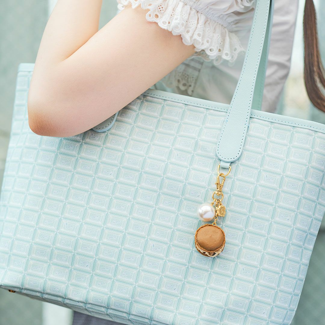 マカロン モカ バッグチャーム