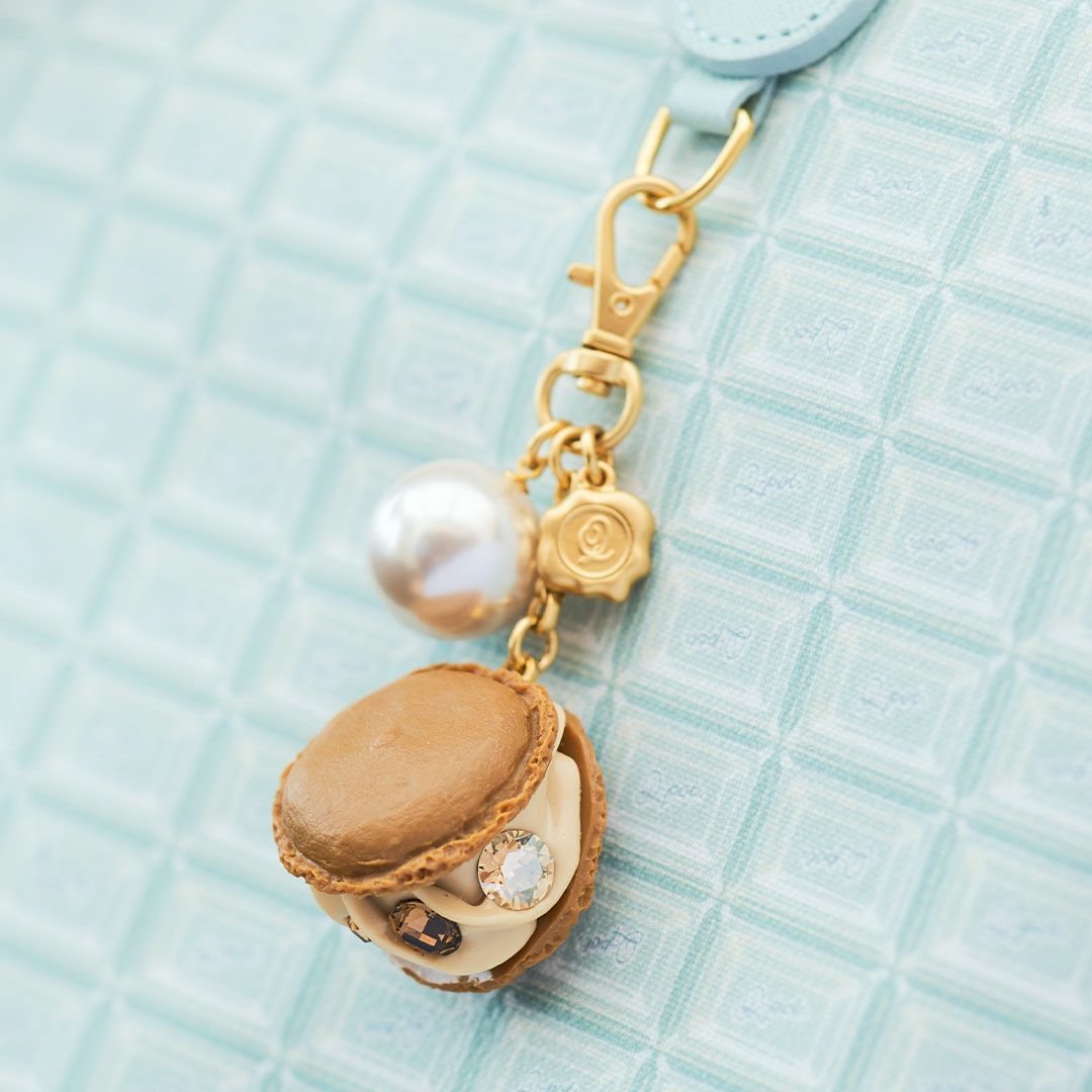 マカロン モカ バッグチャーム