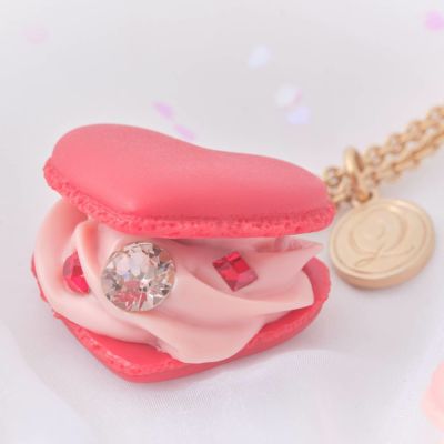 ラブハート ストロベリーマカロン ネックレス