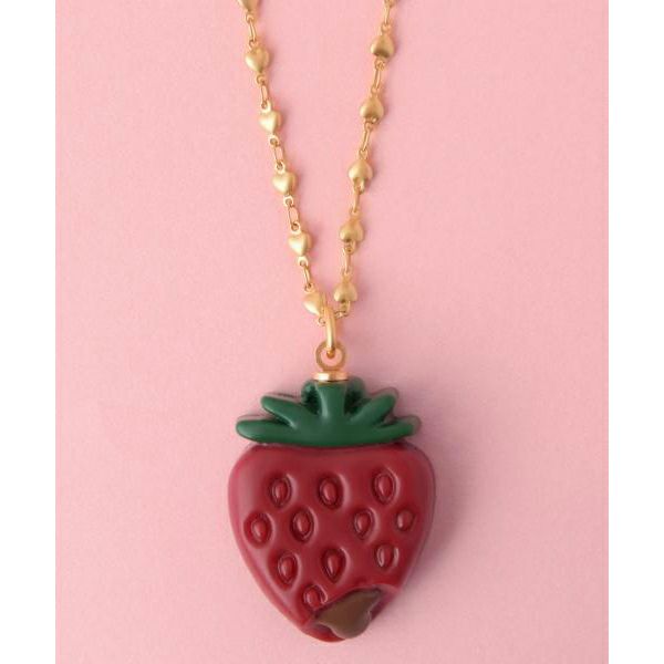 ストロベリーガナッシュ ネックレス(Red) | Q-pot. ONLINE SHOP