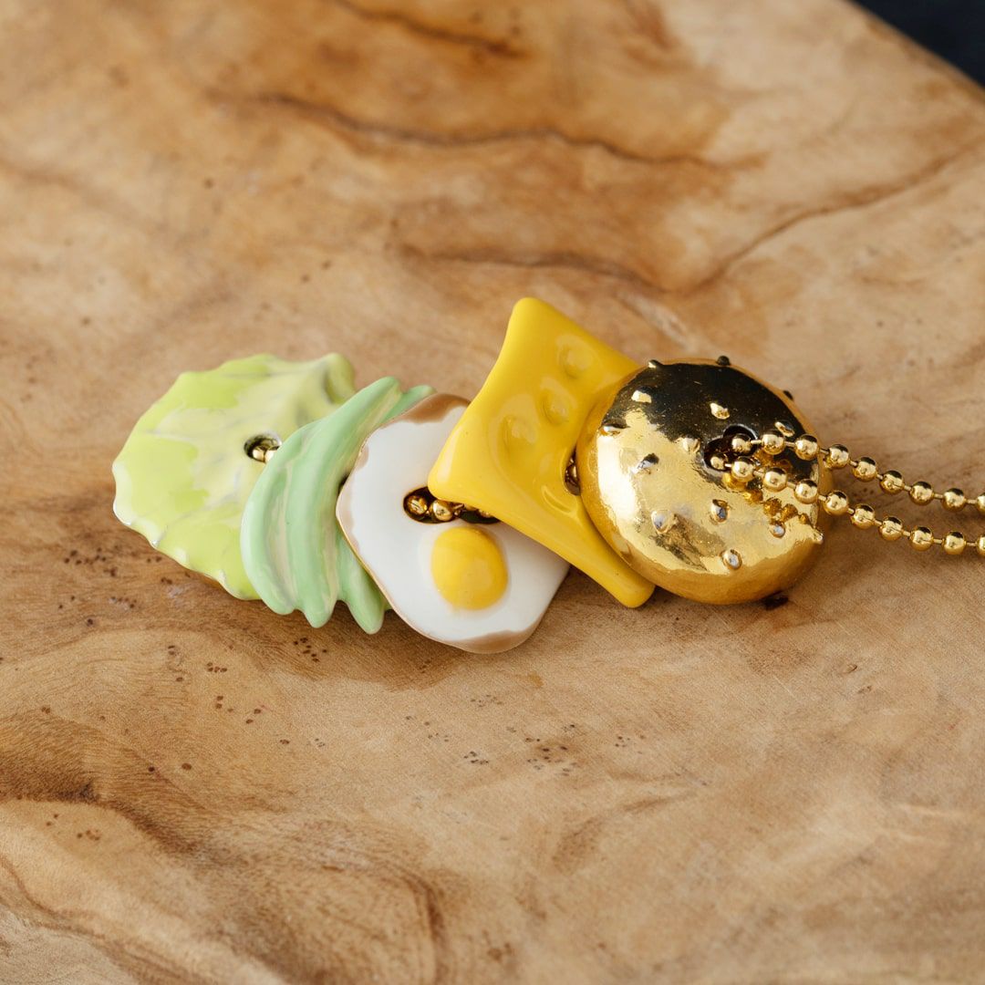 めだま焼き チャーム【ハンバーガーシリーズ】