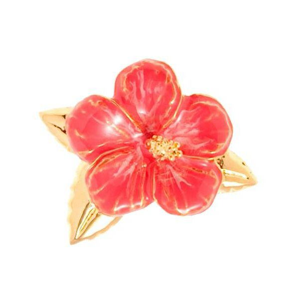チャーム/ハイビスカス(レッド)【ハンバーガーシリーズ】