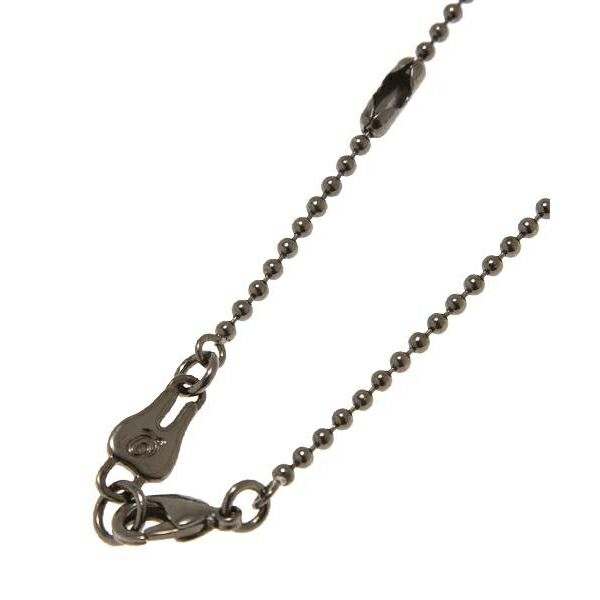 ボールチェーン ネックレス ブラック 60cm