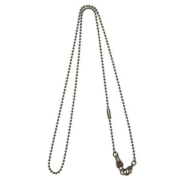 ボールチェーン ネックレス ブラック 60cm