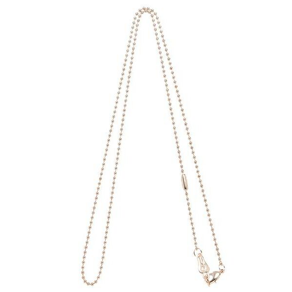 ボールチェーン ネックレス ピンクゴールド 60cm