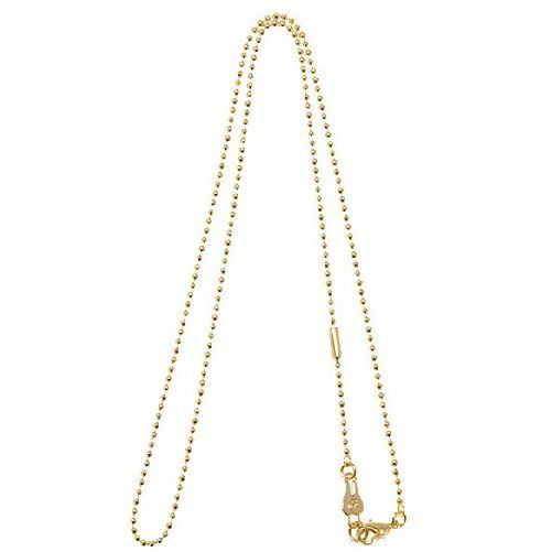 ボールチェーン ネックレス ゴールド 60cm